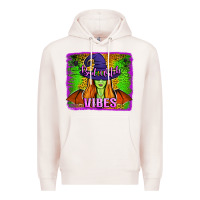 Pale Pink bad witch vibes Premium Hoodie - Jasminsmagicworld