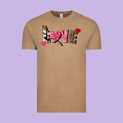 Love Valentine's Day Vintage Tee Designed By Fadigitalartstudio