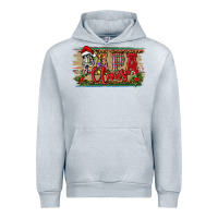 Heather Grey Christmas Western Papa Claus Urban Hoodie - RanaPortraitStore