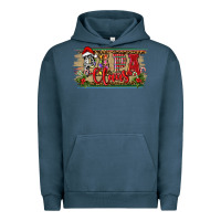 Pigment Midnight Navy Christmas Western Papa Claus Urban Hoodie - RanaPortraitStore