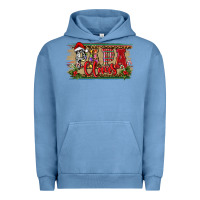 Pigment Pebble Blue Christmas Western Papa Claus Urban Hoodie - RanaPortraitStore