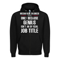 Black gift for genius mechanical engineer Zipper Hoodie - DesigneFamous