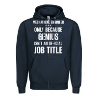 Navy gift for genius mechanical engineer Zipper Hoodie - DesigneFamous