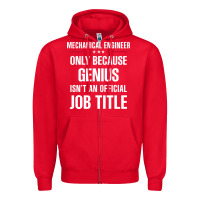 Red gift for genius mechanical engineer Zipper Hoodie - DesigneFamous