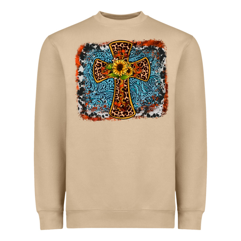 Western Cross Heavyweight Sweatshirt by JahusDesignShop | Teevron