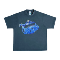 Midnight Navy Chin Guard Fa Element 1 Urban Heavy Tee - FaDigitalArtStudio