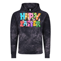 Cloud Black Happy Easter Vintage Hoodie - CowhideDigitalArt