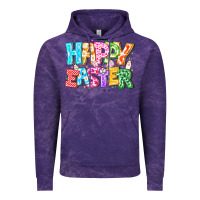 Cloud Purple Happy Easter Vintage Hoodie - CowhideDigitalArt