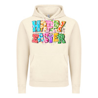 Vintage Artic Happy Easter Vintage Hoodie - CowhideDigitalArt