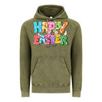 Vintage Olive Happy Easter Vintage Hoodie - CowhideDigitalArt