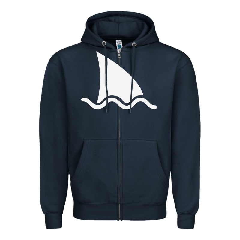 Shark Fin Zipper Hoodie by DesigneFamous | Teevron