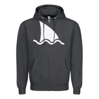 Smoke shark fin Zipper Hoodie - DesigneFamous