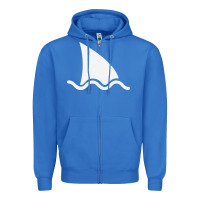 True Royal shark fin Zipper Hoodie - DesigneFamous