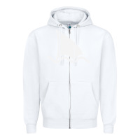 White shark fin Zipper Hoodie - DesigneFamous