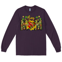 Plum boy mom Long Sleeve Tee - CowhideDigitalArt