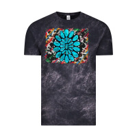 Cloud Black cowhide and serape gemstone background Vintage Tee - RanaPortraitStore