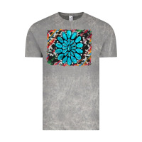 Cowhide And Serape Gemstone Background Vintage Tee | Teevron