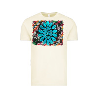 Vintage Arctic cowhide and serape gemstone background Vintage Tee - RanaPortraitStore
