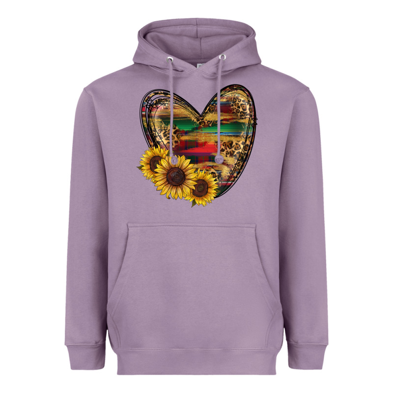 Sunflower Fall Heart Heavyweight Hoodie by RanaPortraitStore | Teevron