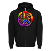 Black peace sign pride Zipper Hoodie - JahusDesignShop