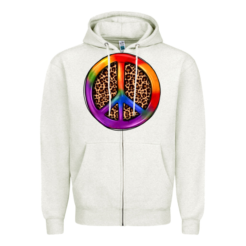 Peace Sign Pride Zipper Hoodie by JahusDesignShop | Teevron