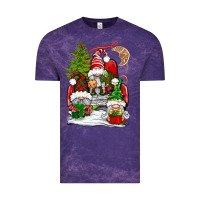 Cloud Purple christmas gnome truck Vintage Tee - BundleAndBundleShop
