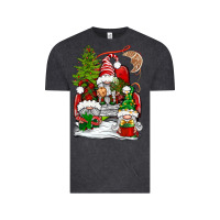 Vintage Black christmas gnome truck Vintage Tee - BundleAndBundleShop