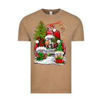 Vintage Coffee christmas gnome truck Vintage Tee - BundleAndBundleShop