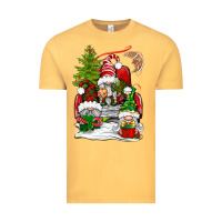 Vintage Mustard christmas gnome truck Vintage Tee - BundleAndBundleShop
