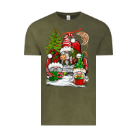 Vintage Olive christmas gnome truck Vintage Tee - BundleAndBundleShop