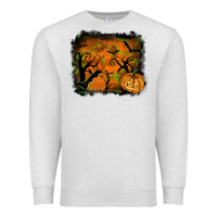 Oatmeal Heather Halloween Background Premium Sweatshirt - RanaPortraitStore