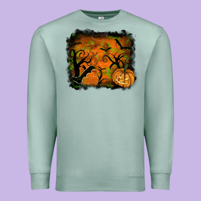Halloween Background Premium Sweatshirt Designed By Ranaportraitstore