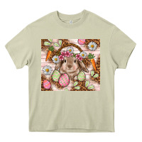 Mossy Easter Bunny tumbler Easter Day Heavy Core Tee - HowdyJamesFarm