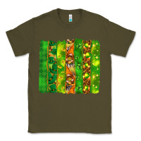 Army Green St. Patrick's Day brushstrokes Classic Tee - HowdyJamesFarm