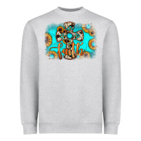 Heather Grey faith cross Heavyweight Sweatshirt - JahusDesignShop