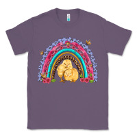Lavender easter flowers and butterfly with chicks rainbow Classic Tee - Artiststas