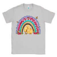 Moon Dust easter flowers and butterfly with chicks rainbow Classic Tee - Artiststas