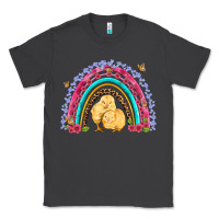 Smoke easter flowers and butterfly with chicks rainbow Classic Tee - Artiststas