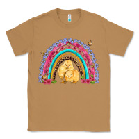 Toasted Coconut easter flowers and butterfly with chicks rainbow Classic Tee - Artiststas