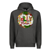 Charcoal Heather Christmas Jolly Nurse Premium Hoodie - Artiststas