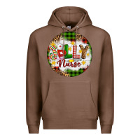Chestnut Christmas Jolly Nurse Premium Hoodie - Artiststas