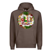 Coffee Christmas Jolly Nurse Premium Hoodie - Artiststas