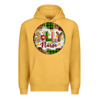 Mustard Christmas Jolly Nurse Premium Hoodie - Artiststas