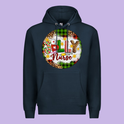 Christmas Jolly Nurse Premium Hoodie Designed By Artiststas