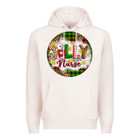 Pale Pink Christmas Jolly Nurse Premium Hoodie - Artiststas