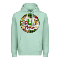 Seafoam Christmas Jolly Nurse Premium Hoodie - Artiststas