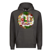 Smoke Christmas Jolly Nurse Premium Hoodie - Artiststas