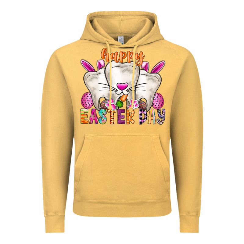 Happy Easter Vintage Hoodie by CowhideDigitalArt | Teevron