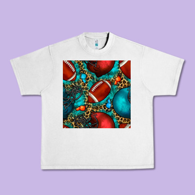 American Football Helmet With Leopard And Gemstone Urban Heavy Tee Designed By Bundleandbundleshop