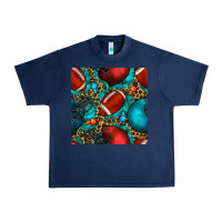 Navy american football helmet with leopard and gemstone Urban Heavy Tee - BundleAndBundleShop